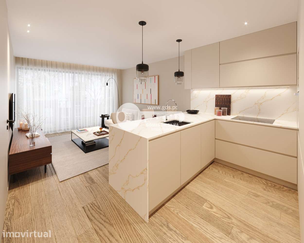 Apartamento T1 novo, no Edifício da Sé, em Braga - Grande imagem: 5/11