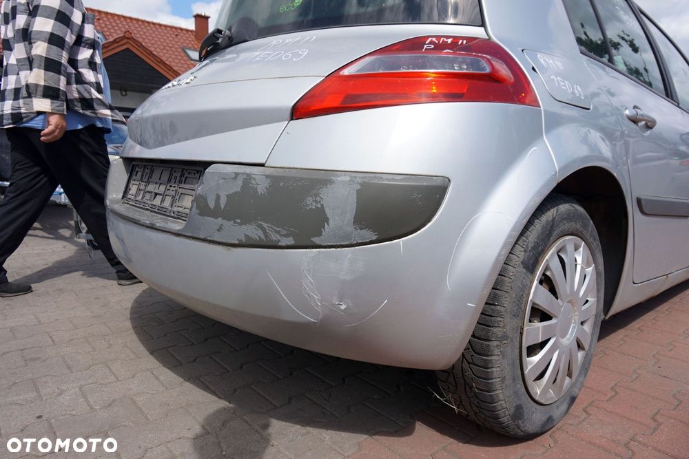 ZDERZAK TYLNY MEGANE II PH2 LIFT 5D HB TED69  SREBRNY RENAULT 2006-2008 - 4