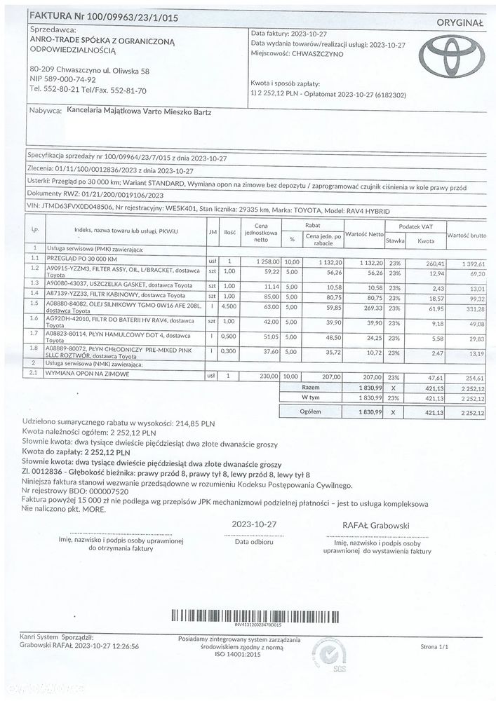 Toyota RAV4 2.5 Hybrid Executive 4x4 - 38