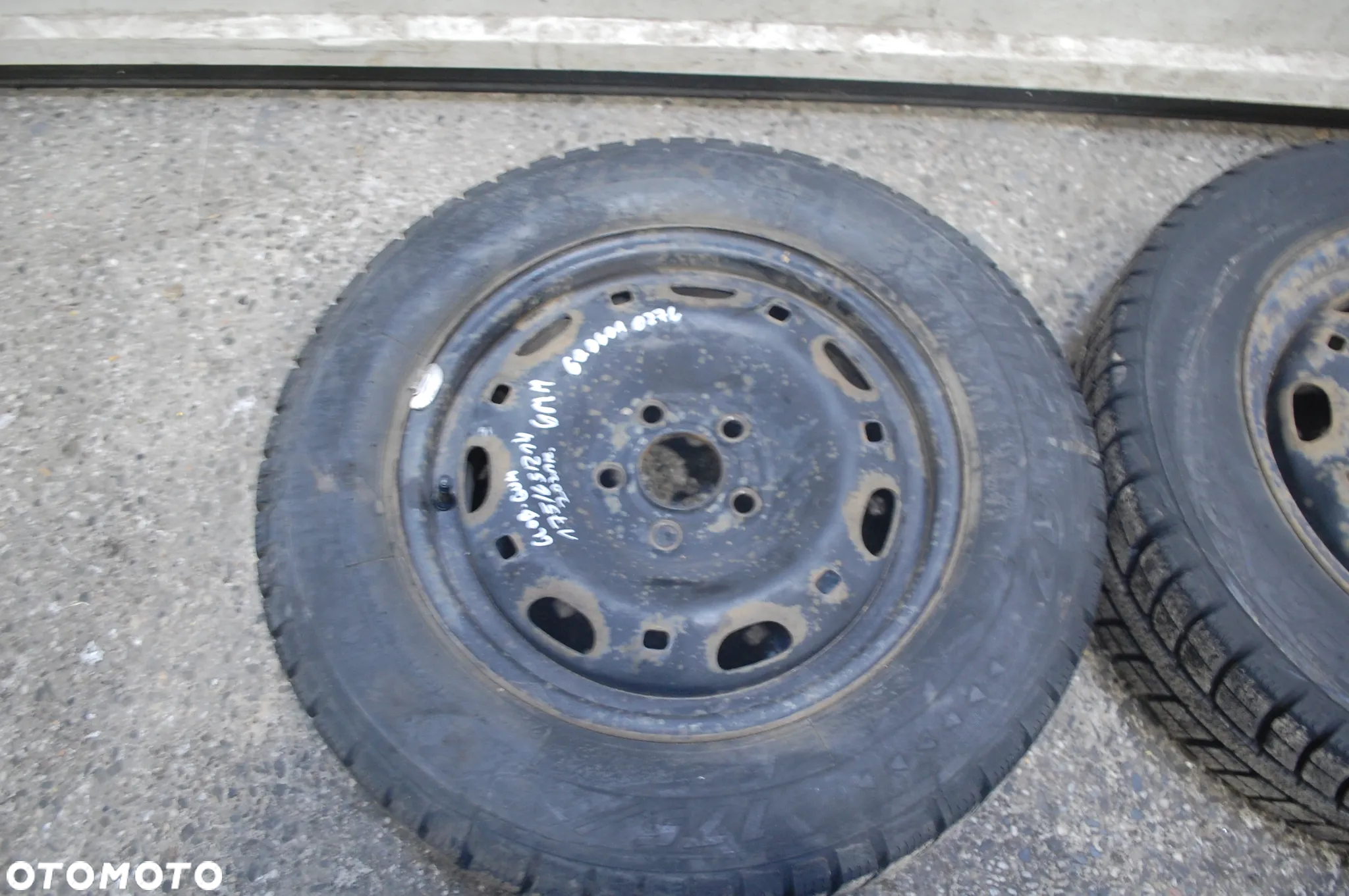 KOŁA FELGI STALOWE + OPONY ZIMOWE 165/70R14 5X100 6Q0601027H ET35 6J VW POLO IV SEAT SKODA 6Q0601027C - 15