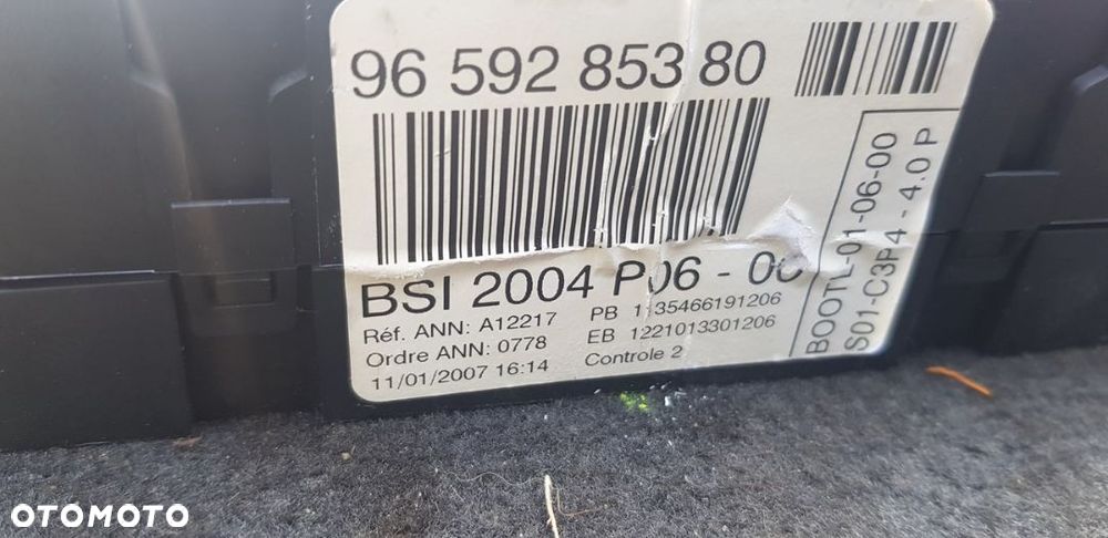 ZESTAW IMMO  PEUGEOT 207 1.6 HDI 110KM 0281012465 9663786480 - 3