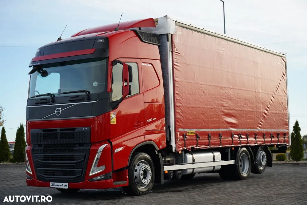 Volvo FH 460 / SOLOWKA / I-SAVE / I-PARK COOL / DIRECȚIE ȘI PUNTE RIDICABILĂ / WIELTON / CORTINĂ ARMATĂ - 4
