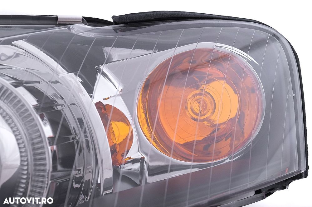 Faruri compatibile cu Audi A4 B7 (11.2004-03.2008) Angel Eyes Negru - 3
