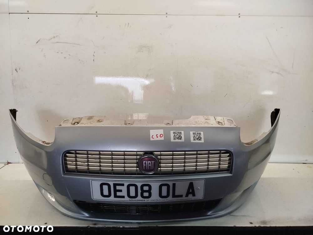^ ZDERZAK PRZÓD PRZEDNI FIAT GRANDE PUNTO 595/A SZARY HALOGENY - 1