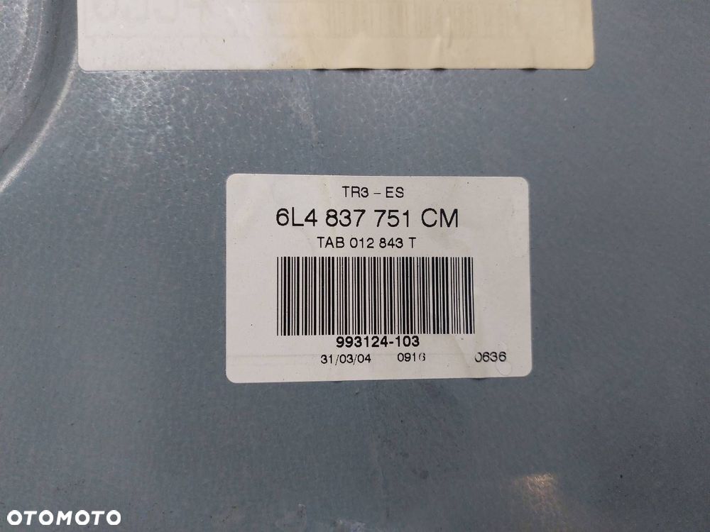 MECHANIZM PODNOŚNIK SZYBY LEWY PRZÓD ELEKTRYCZNY IBIZA III 6L4837751CM - 2