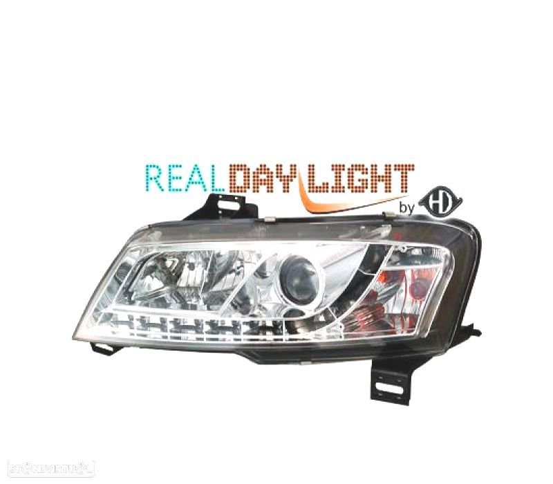 FARÓIS FRONTAIS PARA FIAT STILO 01-08 FUNDO CROMADO - 1