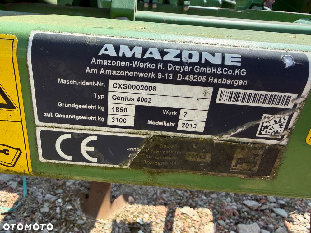Amazone Cenius 4002 - 6