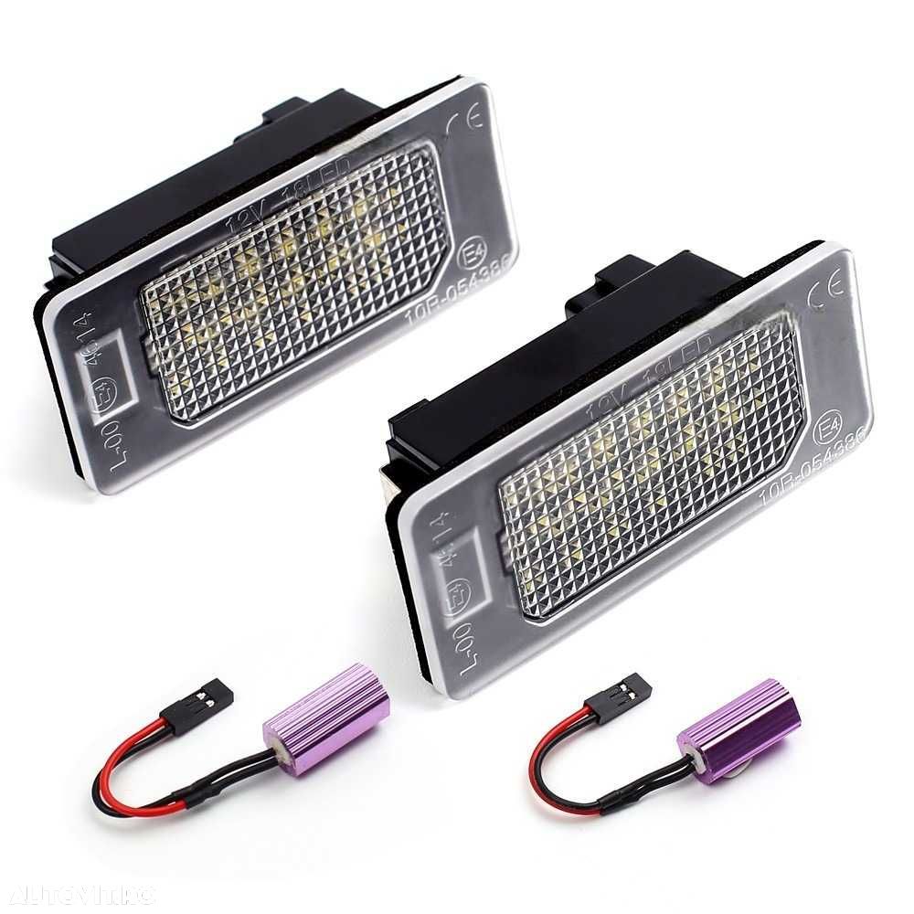 Set 2 Lampi Numar LED Canbus compatibile cu VW, AUDI, SKODA, Seat - 1