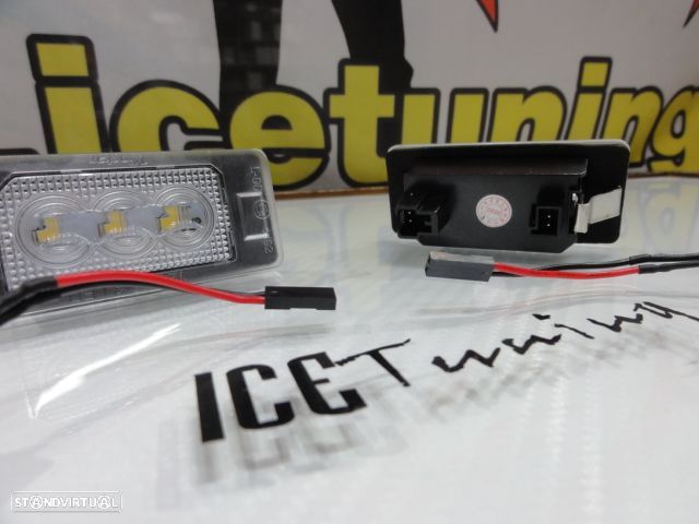 Suporte De Lâmpada De Matricula Com Led Branco Para Audi A1, A3, A4 B8, A5, A6, A7, Q3, Q5, Q7, TT, TTS, TTRS, Porsche Panamera 2010-, Seat Alhambra, Ibiza 6J SC/5-doors/ST 2008, Ateca, VW Sharan 7N, Touran GP2, Touareg 2, Tiguan, Polo, Golf 6, 7 Variant, Golf Plus, Jetta, Passat B6, B7, Skoda Fabia 5J, Superb 3T, Octavia (5E), Rapid  Yeti 5L. - 13