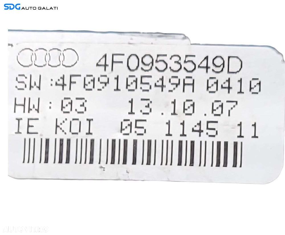 Ansamblu Maneta Manete Faza Lunga Scurta Semnalizare Stergator Audi A6 C6 4F 2004 - 2011 Cod 4E0953503 4F0953549D [L7416] - 5