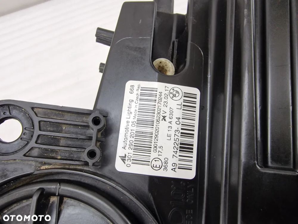 BMW 2 F45 / F46 14- LEWA ZWYKŁA LAMPA PRZEDNIA PRZÓD , NR 0301290201 / 7422573-04 , NR AUKCJI LL562 - 9