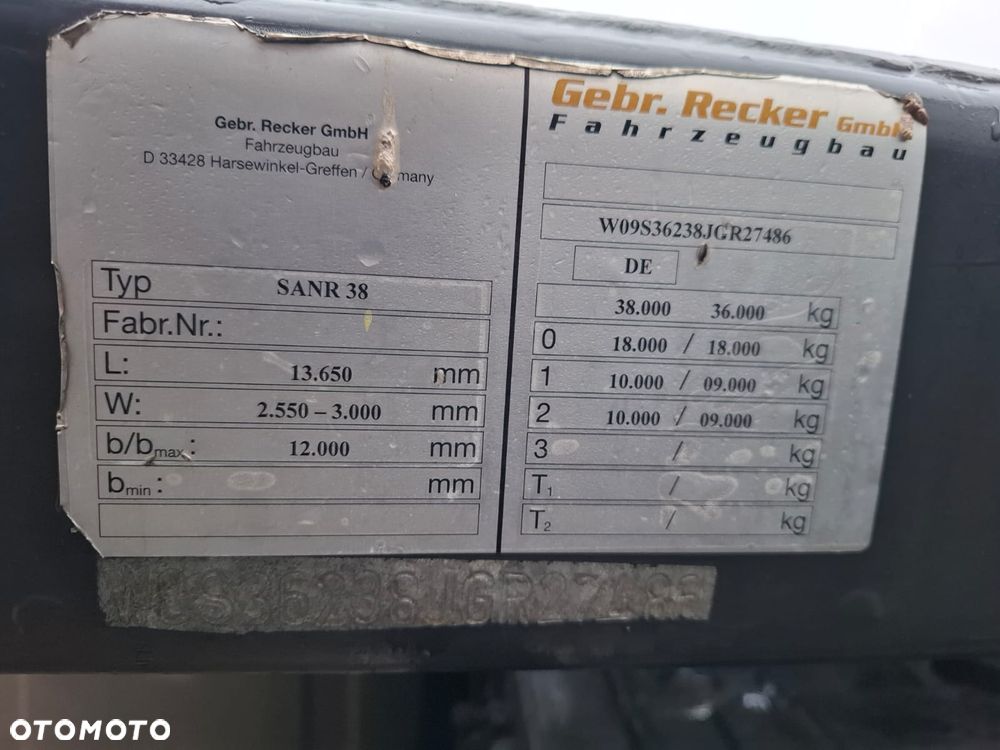 Inny RECKER SANR 38 - 16