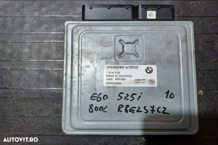 Calculator motor ECU 7576719 7576719 BMW Seria 5 E60/E61 [2003 - 2007 - 2