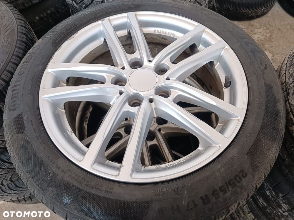 5x112 Alufelgi Felgi Aluminiowe 17 Koła Zimowe AUDI A4 B5 B6 B7 B8 A6 C6 C5 A3 8P 8V VW TIGUAN PASSAT B5 B6 B7 B8 Golf 5 6 7 Touran Caddy SEAT EXEO Altea Leon SKODA Octavia 3 4 III 205/55 7mm - 1