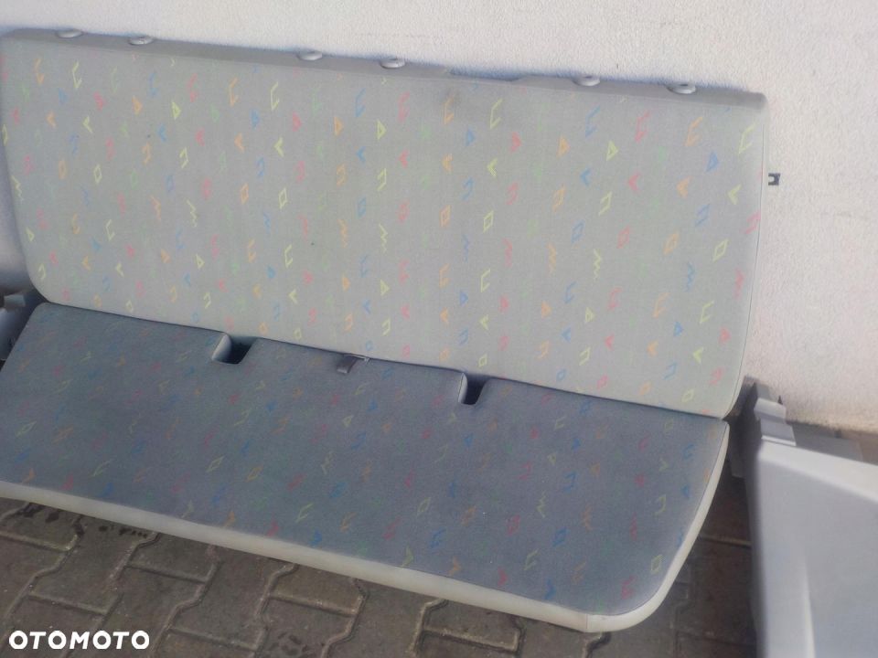 VW T5 DOKA DUBELKABINA FOTEL KANAPA ŁAWKA TYŁ - 3