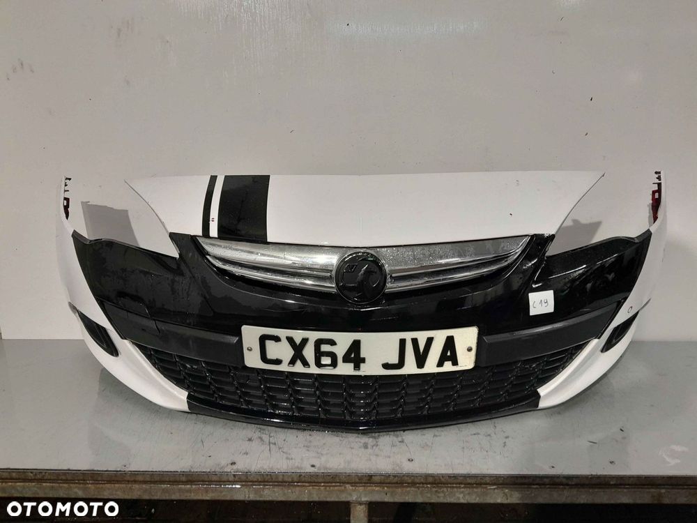 ^ ZDERZAK PRZÓD PRZEDNI DO OPEL ASTRA J IV GTC Z50B CZERWONY PDC CZUJNIKI !!! OKLEJONY FOLIĄ !!!! - 1