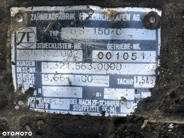 SKRZYNIA BIEGÓW ZF 6s150C7 , 03-0,81 - 2