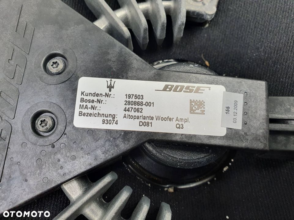 GŁOŚNIKI ZESTAW MASERATI QUATTROPORTE S BOSE ZESTAW - 4