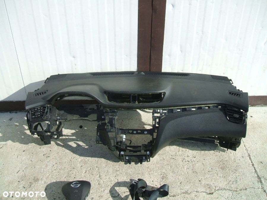 NISSAN QASHQAI J11 AIRBAG KIEROWCA PASAŻER DESKA ROZDZIELCZA KONSOLA KOKPIT - 6