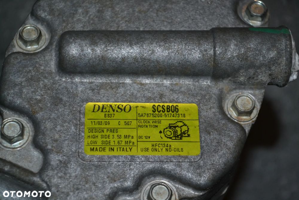 FIAT 500 DOBLO SPRĘŻARKA KOMPRESOR KLIMATYZACJI 51747318 - 3