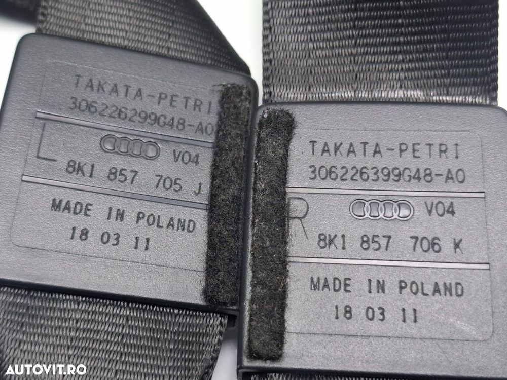 Centuri siguranta fata AUDI A4 IV Avant 8K5, B8 2007 - 20152.0 TDI CAGA, CJCA, CMEA, CMFA 8K1857705J ,  8K1857706K - 2