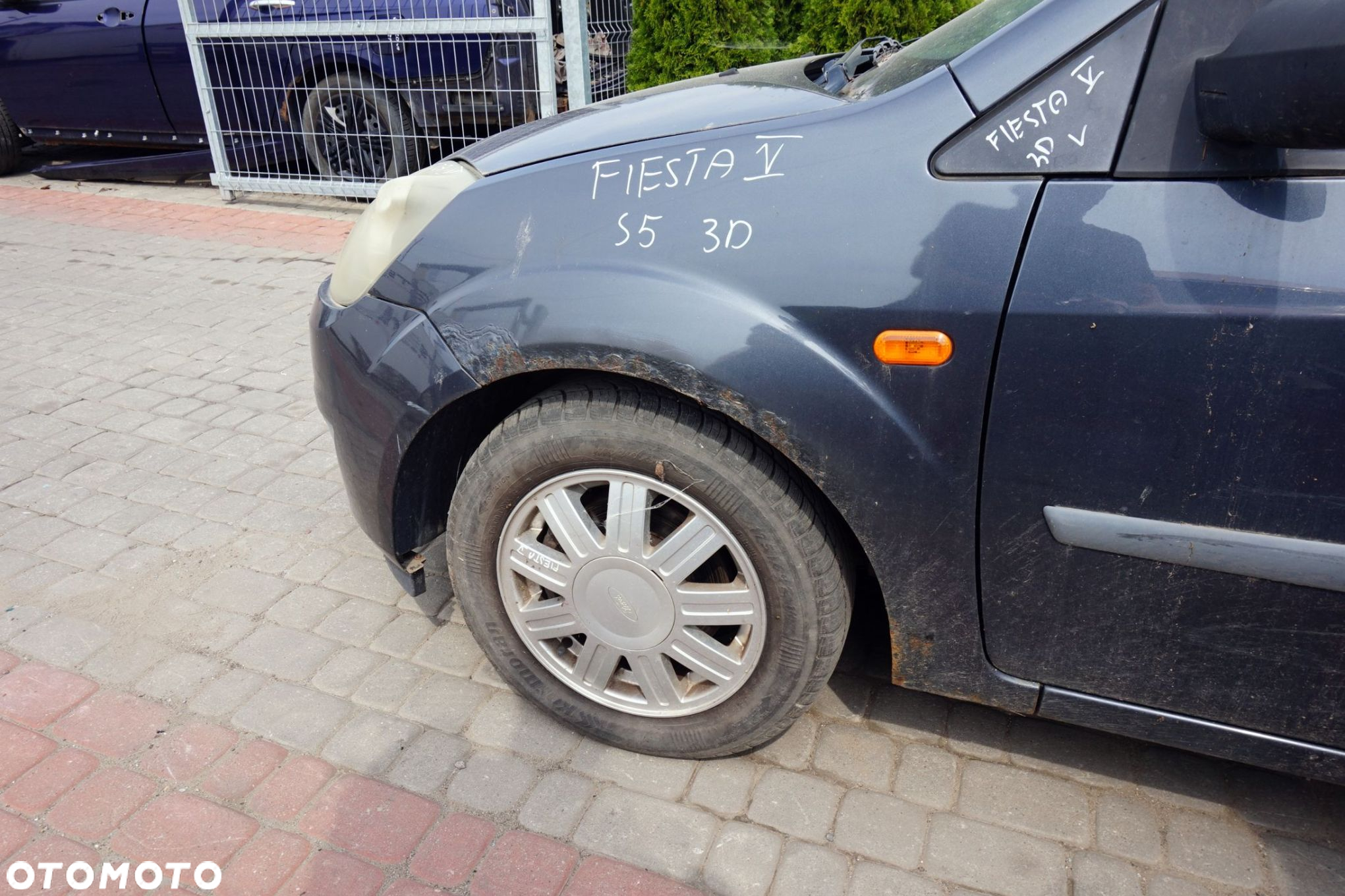 MASKA ZDERZAK BŁOTNIKI LAMPY FIESTA V MK5 LIFT S5  FORD 2005-2008 SZARY SEA GREY PRZÓD KOMPLETNY - 23