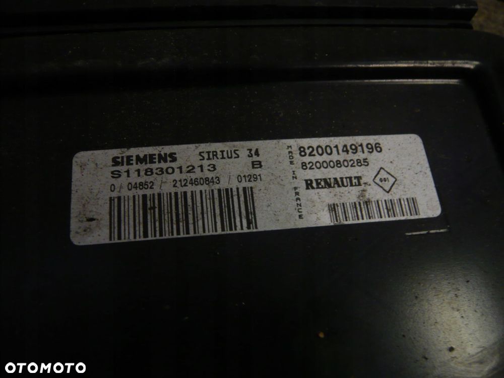 komputer sterownik silnika 8200080285 renault megane scenic - 2