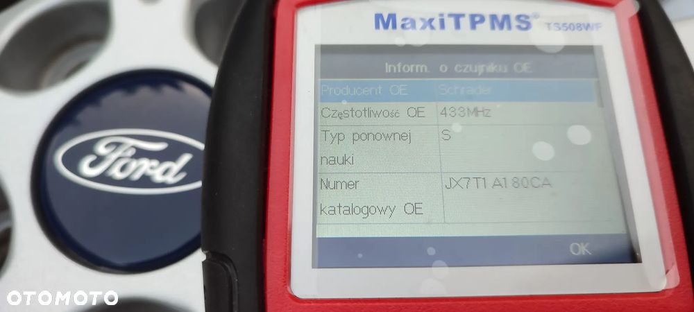 Felgi Aluminiowe Oryg. Ford Kuga S-MAX Galaxy 17 Cali 5x108 7,5Jx17 Et 55 EM2C-1007-A1A Czujniki Tpms  Ideał !! Starogard Gdański - 16