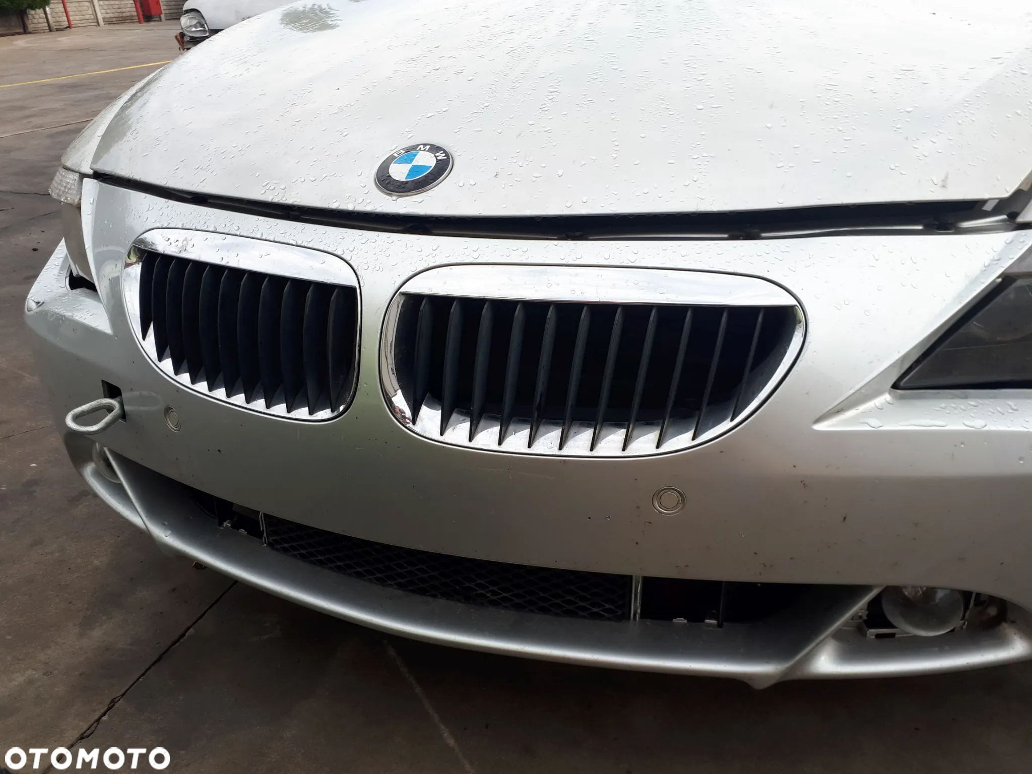 BMW E63 6 630i 03-06 ZDERZAK PRZÓD PRZEDNI PDC SPRYSKI A14/7 MINERALSILBER - 24