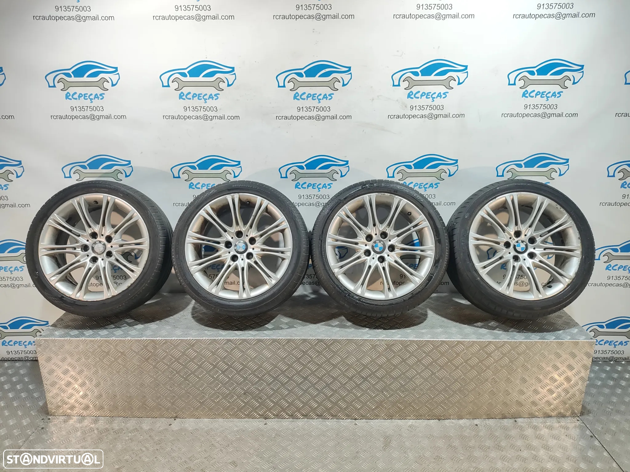 JANTES ORIGINAIS BMW SERIE 5 E60 E61 PACK M STYLE 135M 18 POLEGADAS 8J ET20 5X120 - 8