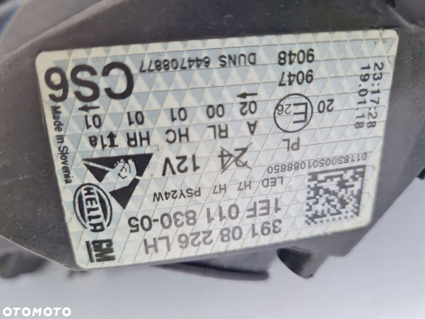 OPEL CORSA E ZWYKŁA H7 Z LED Lampa lewa przód 39108226 - 9