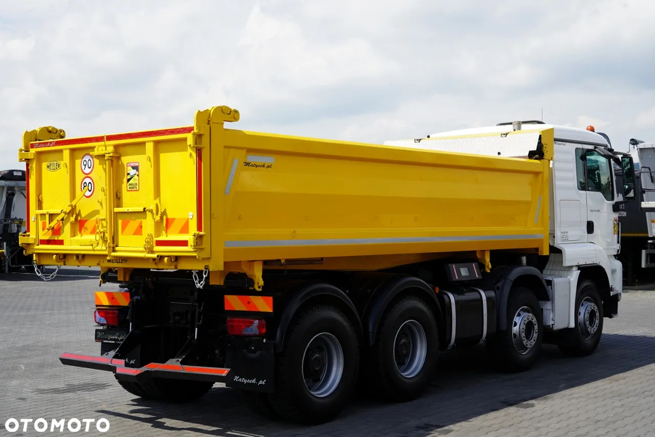MAN TGS 41.460 / 8x8 / WYWROTKA / 2 STRONNA / BORDMATIC / HYDROBURTA / MEILLER KIPER /  / OPONY 100% / EURO 6 / 2017 R / SPROWADZONA - 12