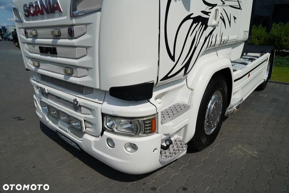 Scania R 580 / V8 / RETARDER / CAŁA NA PODUSZKACH / KLIMA POSTOJOWA / SKÓRY / OPONY 100 % / PO ZŁOTYM KONTRAKCIE SERWISOWYM - 11
