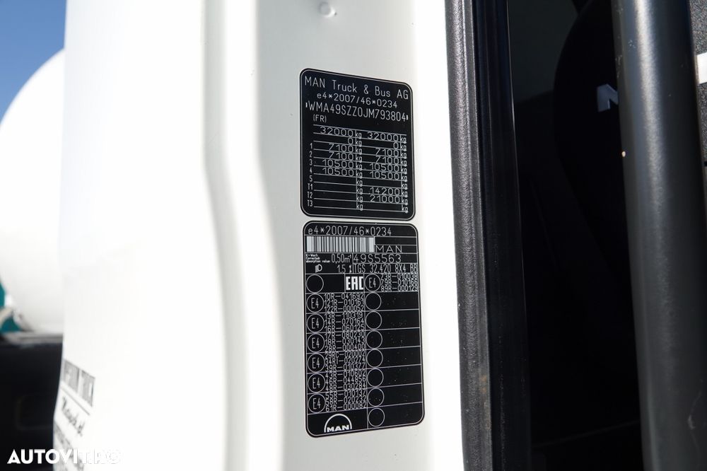 MAN TGS 32.420 / 8x4 / Betoniera IMER / PEAR 9M3 / 2018 - 35