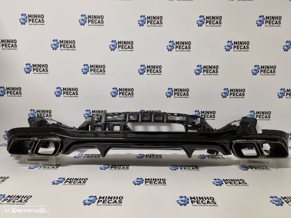 Difusor Traseiro Mercedes Class E (W213) Look E63 AMG (Ponteiras Pretas) - 2