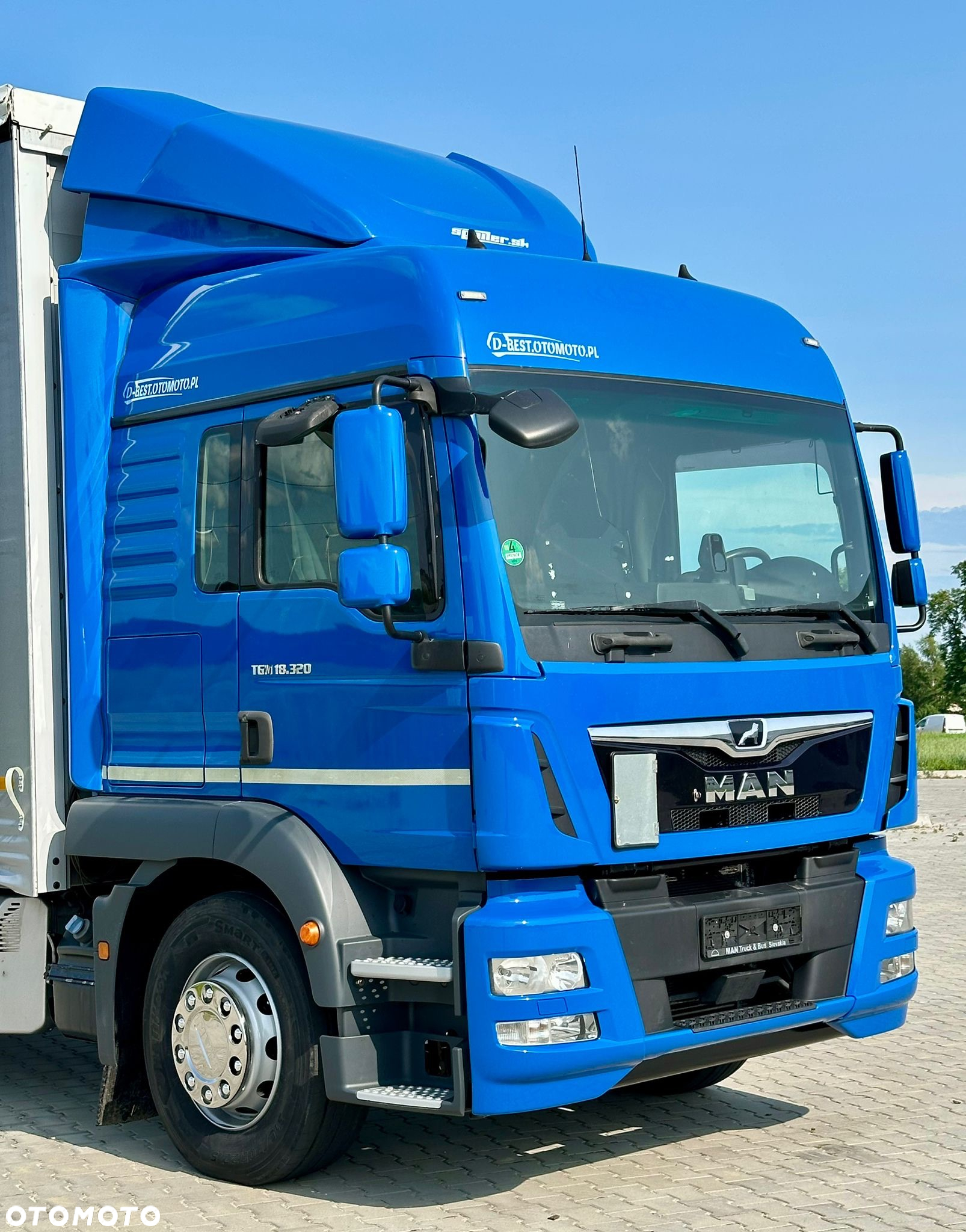 MAN TGM 18.320 / FIRANKA / 20 EUROPALET / 8.3 M DŁUGOŚCI / AUTOMAT / SYPIALKA / 2018 ROK / 9 809 KG ŁADOWNOŚCI - 8