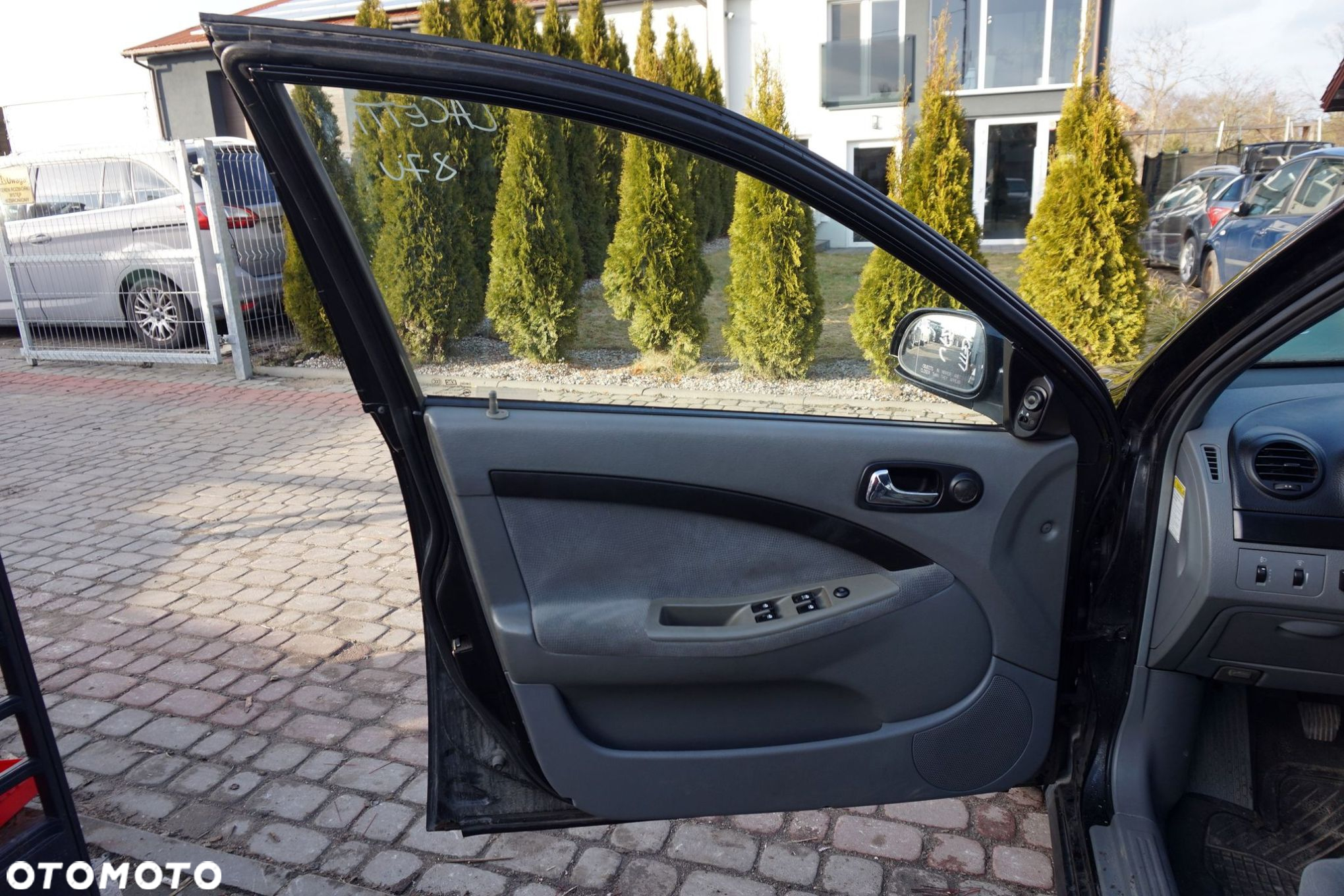 DRZWI PRZEDNIE LEWE LACETTI I 5D HB 87U  CZARNY CHEVROLET 2003-2009 - 5