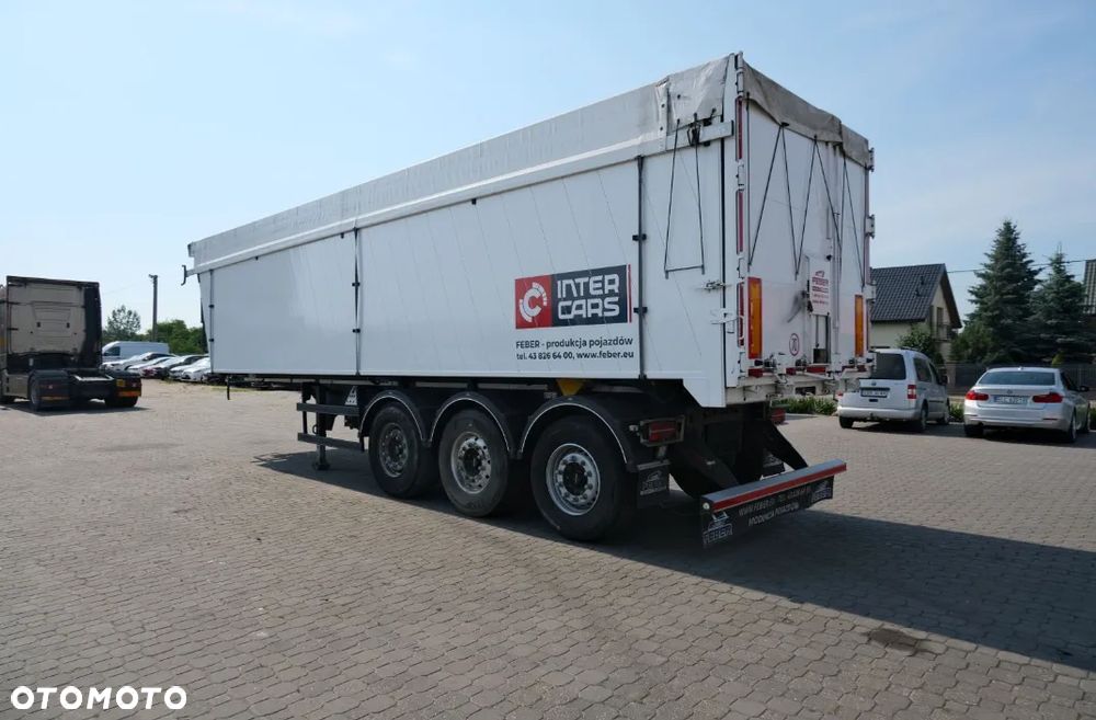 Feber Inter Cars WYWROTKA 49 M3 ZBOŻÓWKA / SZYBER + KLAPO-DRZWI / WAGA 6120 KG / PIERWSZA OŚ PODNOSZONA / SIŁOWNIK HYVA / 2023 ROK !! - 1