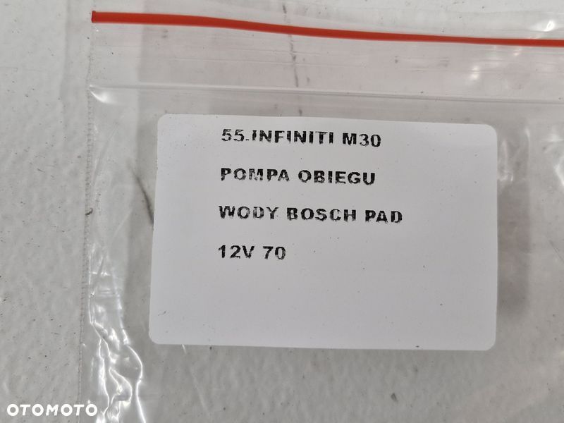 INFINITI M M30 3.0 D POMPA POMPKA OBIEGU WODY CIECZY BOSCH - 8