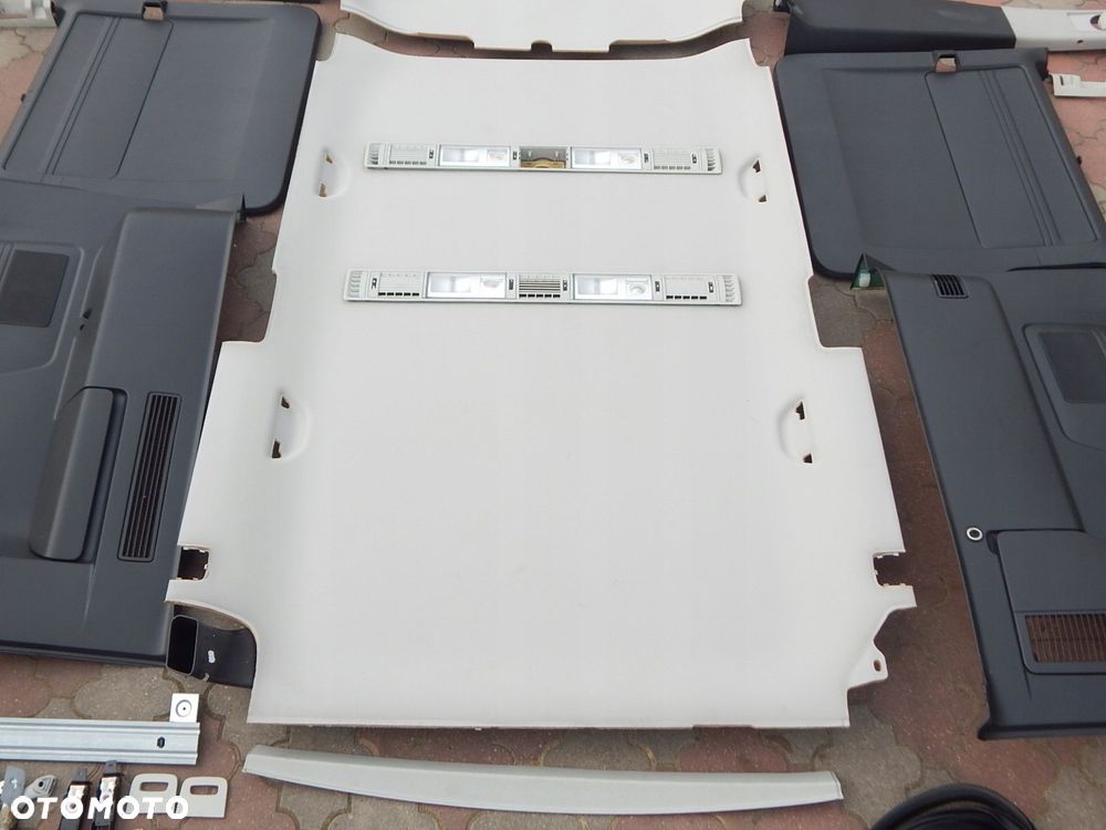 vw t5 lift t6 caravelle środek wnętrze tapicerka podsufitka 2-drzwi komplet - 3