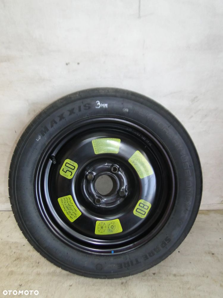 CITROEN C3 II 2 FELGA OPONA KOŁO ZAPASOWE DOJAZDÓWKA 3,5x15 4x108 ET-15 125/80R15 - 1