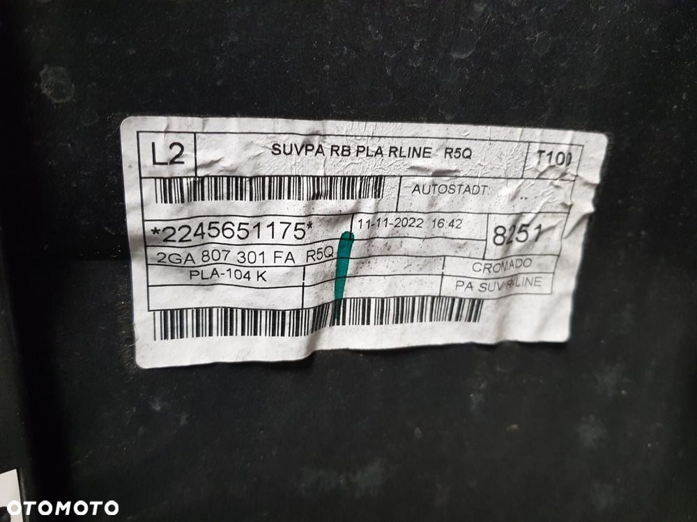 ŁADNY ZDERZAK TYLNY TYŁ VW T-ROC TROC R-LINE LIFT 22-25 LR5Q 2GA807421P 2GA807301FA - 9