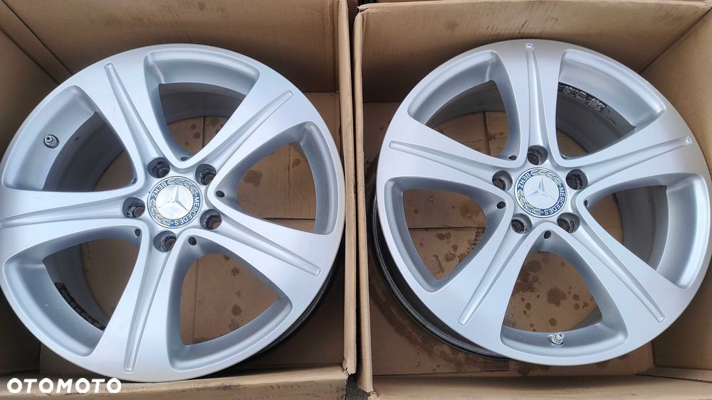 Oryginalne Felgi Aluminiowe Mercedes 17 5x112 7,5j et40 Czujniki - 3
