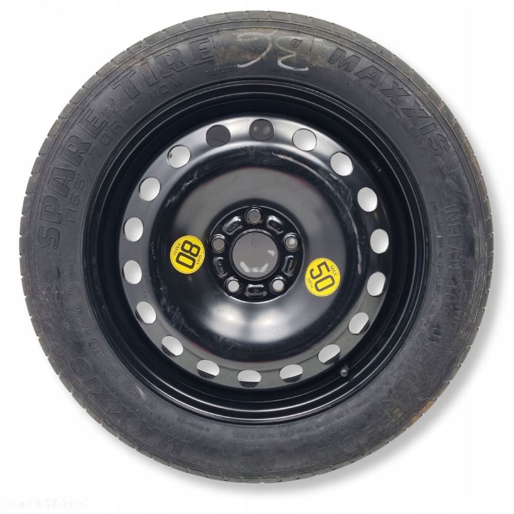 KOŁO DOJAZDOWE dojazdówka Ford Kuga I II 155/70 R17 5x108 8V41-AB 2170806 - 1