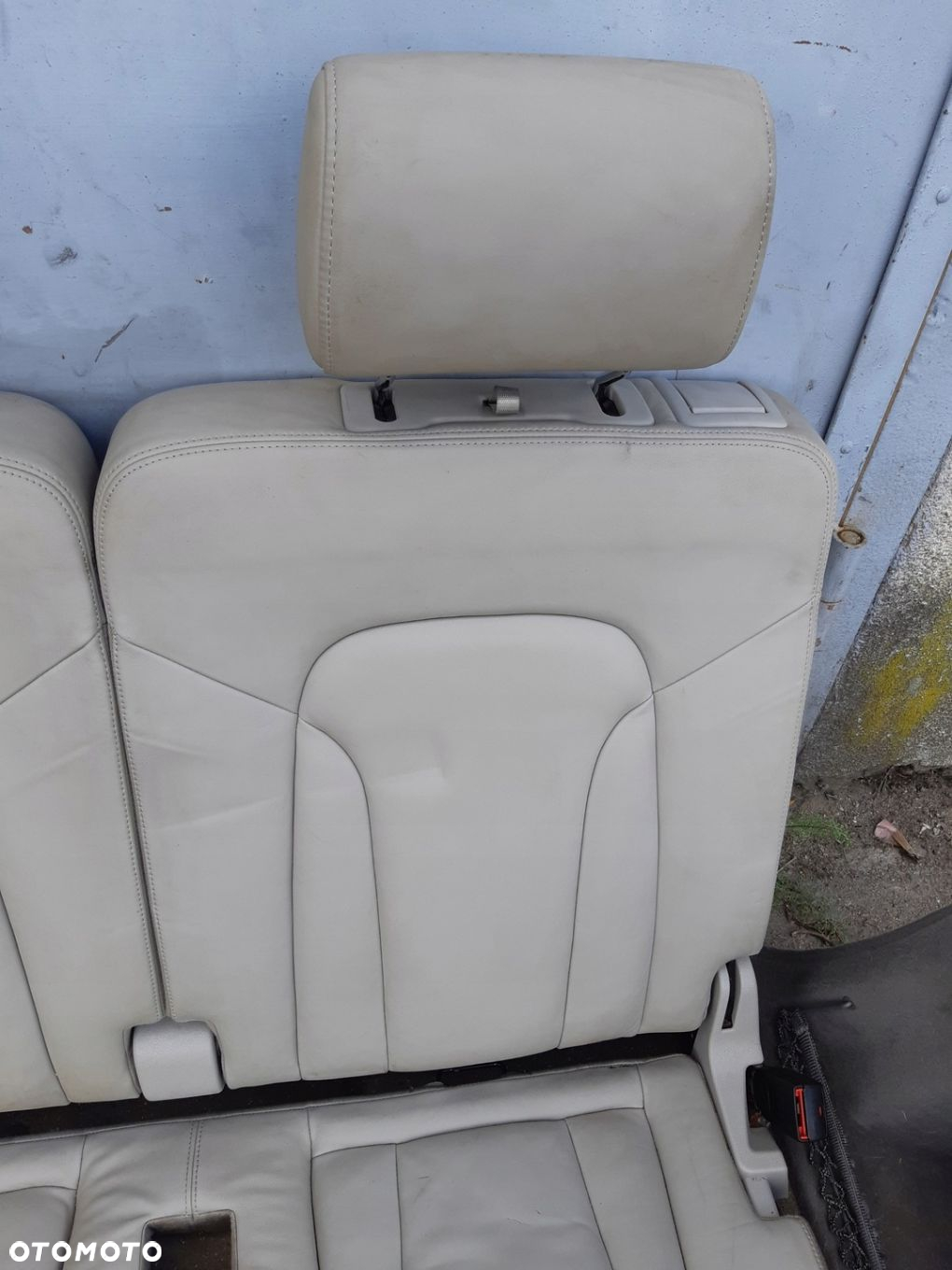 AUDI Q7 4L FOTELE III 3 RZĄD BOCZKI SKÓRA KOMPLET - 8