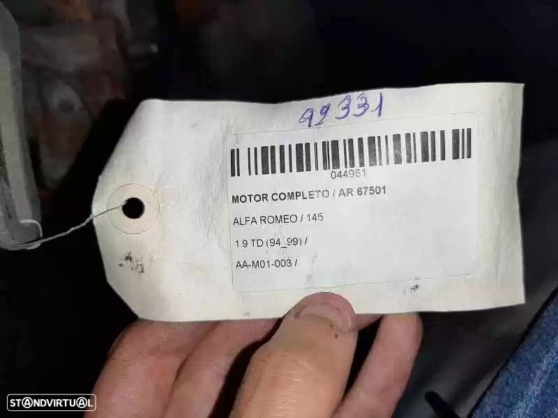 MOTOR COMPLETO ALFA ROMEO 145 1996 -AR67501 - 1
