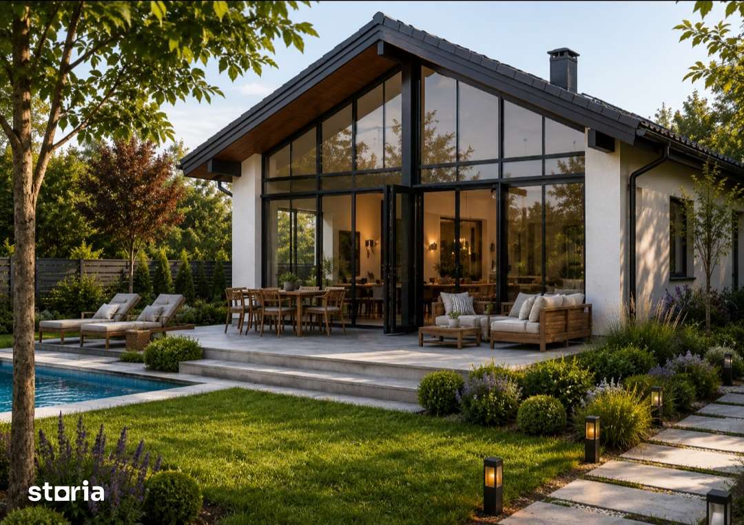 Casa nouă modernă pe un nivel, 130mp,teren 700 în LIVEZENI - Imagine principală: 5/20