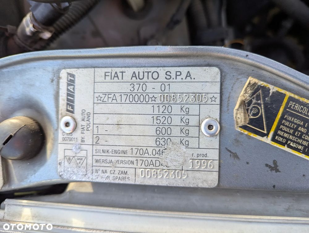 Fiat Cinquecento 1996 0.9L na części - 12