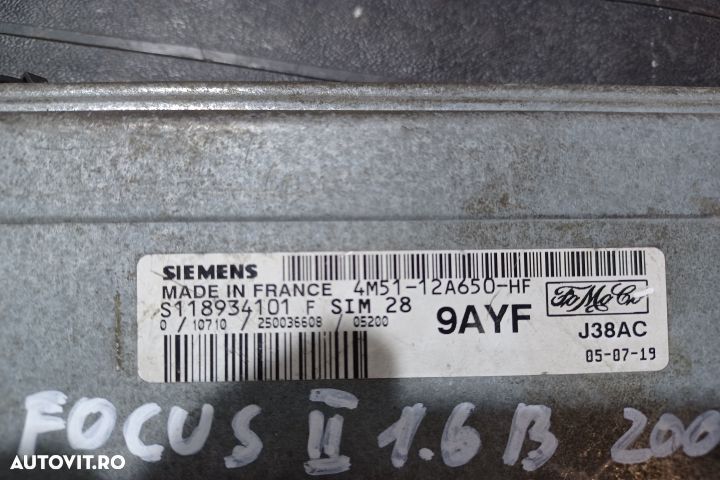 Calculator motor ECU S118934101  4M5112A650HF - 1.6 B S118934101  4M5 - 3