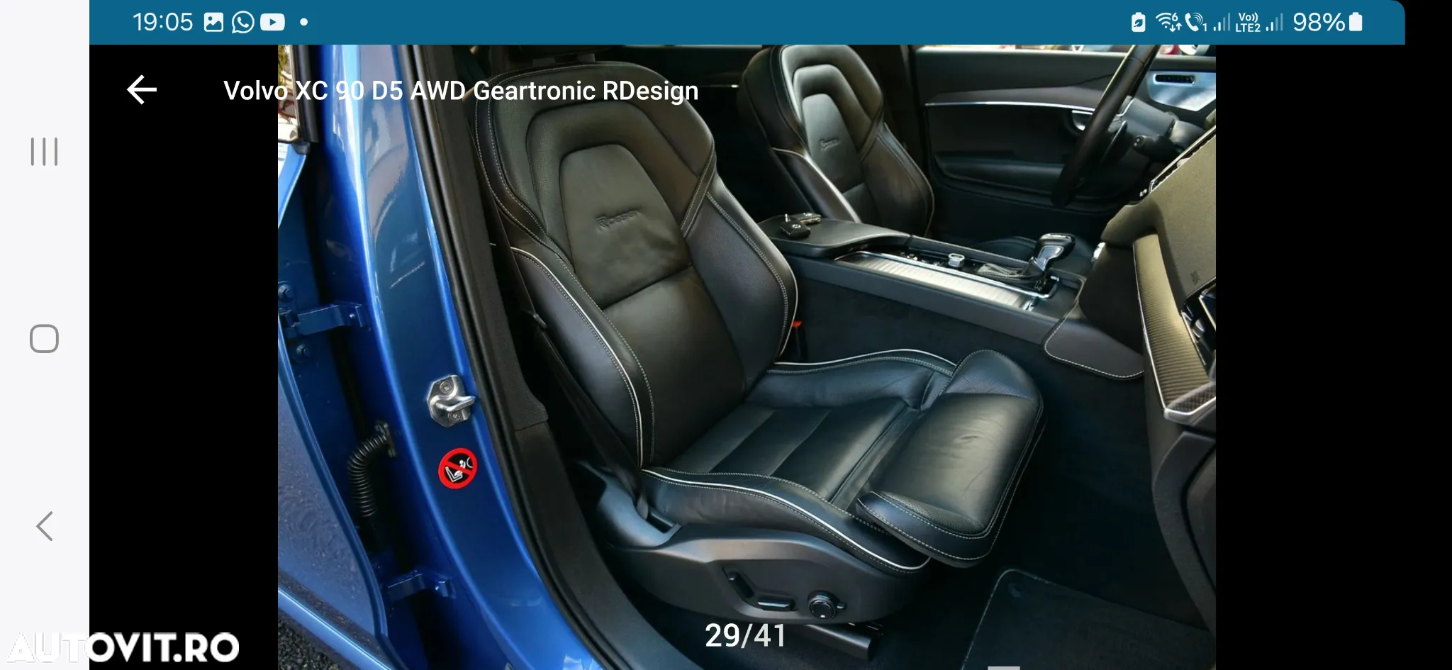 Volvo XC 90 D5 AWD Geartronic RDesign - 25